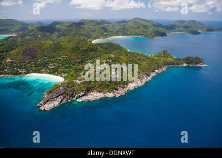 Petite Anse and Baie Lazare, Southern Mahé, Mahé, Seychelles, Africa, Indian Ocean Stock Photo