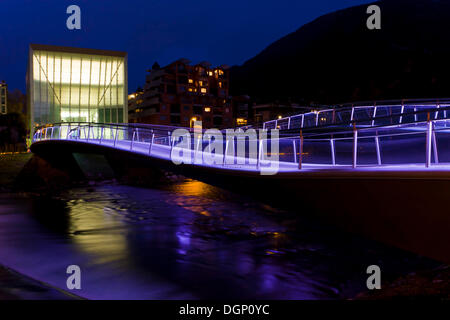 Museion, museum of modern art on the shore of Isarco River, Bozen, Bolzano, South Tyrol, Italy, Europe Stock Photo