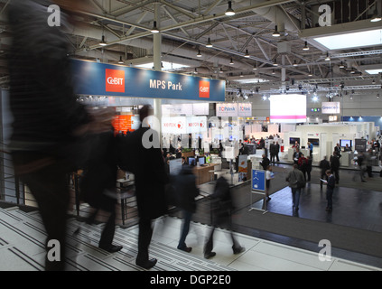 Hannover, Germany, entrance situation for CeBit fair in Hannover Stock Photo