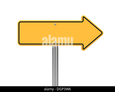 Directional Arrow Road Sign. Stock Photo