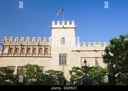 La Lonja de Seda, the Silk Exchange, Valencia, Comunidad Valenciana, Spain, Europe Stock Photo