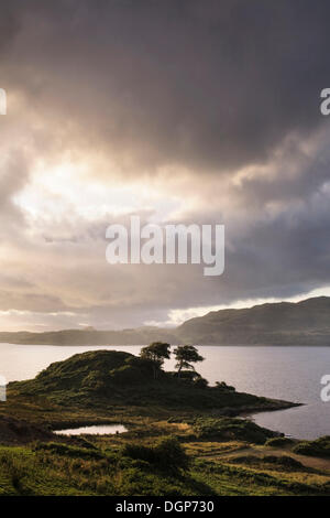 Sunset over Loch Melfort, Argyll, Scotland, United Kingdom, Europe Stock Photo
