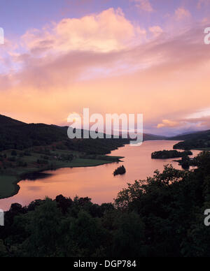 View from Queen's View on Loch Tummel, Tayside Region, Scotland, United Kingdom, Europe Stock Photo