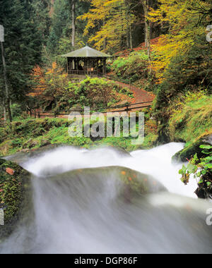 Waterfall near Triberg, Central Black Forest, Baden-Wuerttemberg Stock Photo