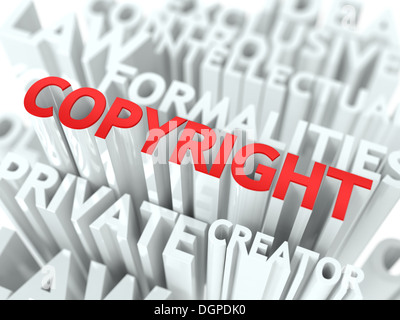 Copyright Background Conceptual Design. Stock Photo