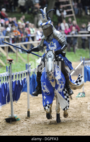 knight on horse in bavaria Stock Photo