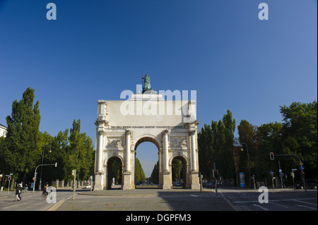 victory gate in bavarian city munich Stock Photo