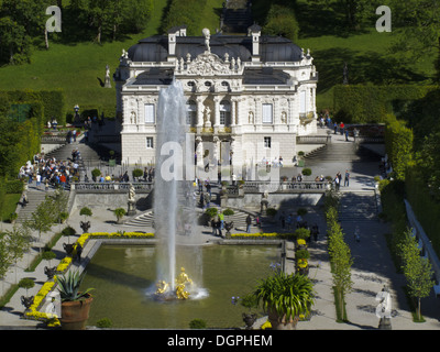 castle Linderhof in Bavaria Stock Photo