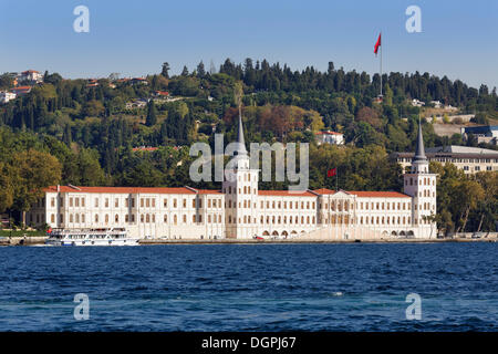 Kuleli Military High School on the Bosporus or Bosphorus, Bosporus, Vaniköy, Cengelköy, Istanbul, Asian side Stock Photo