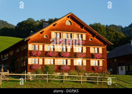 Bregenzerwald house, Freien, Schwarzenberg, Bregenzerwald, Bregenzer Wald, Vorarlberg, Austria Stock Photo