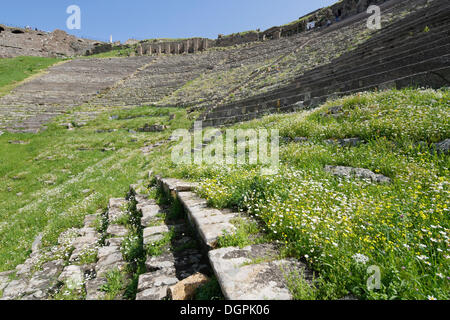 Theatre, Acropolis, Pergamon, Manisa Province, Aegean Region, Turkey Stock Photo