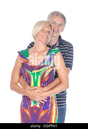 Affectionate middle-aged couple Stock Photo