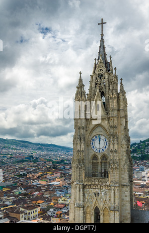 Basilica del Voto Nacional, Quito, Ecuador Stock Photo