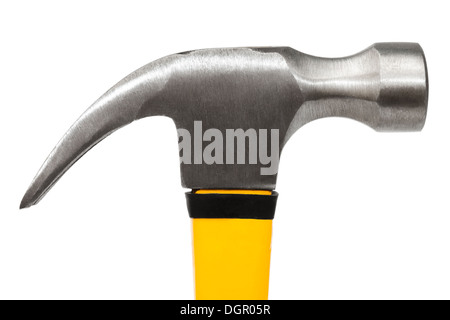 hammer with the yellow handle Stock Photo