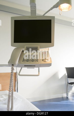 Hospital Essentials TV and Phone Stock Photo