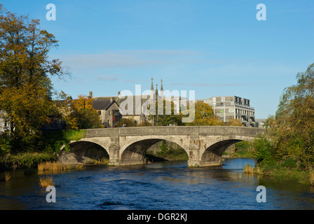 Miller Bridge over the River Kent in Kendal, Cumbria, England UK Stock Photo