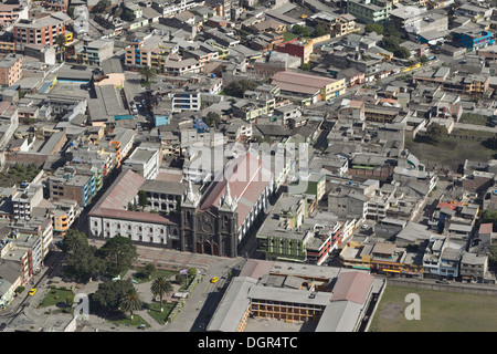 Banos De Agua Santa Popular Destination In Ecuador South America The City Covered By Ash From Tungurahua Volcano Explosion Stock Photo