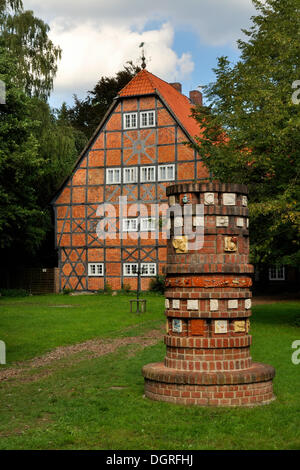 Former Gut Sunder manor house, district of Celle, Lower Saxony Stock Photo