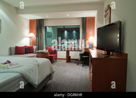 Hotel room, Amari Watergate Hotel, Ratchadamri Road, Krung Thep, Ratchathewi District, Bangkok, Thailand, Asia