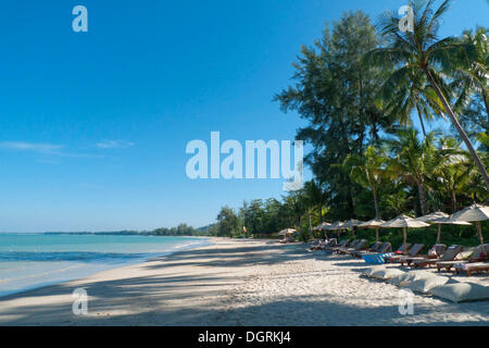 Sandy beach in front of the Hotel Le Meridien Khao Lak Beach and Spa Resort, Khao Lak, Thailand, Asia Stock Photo