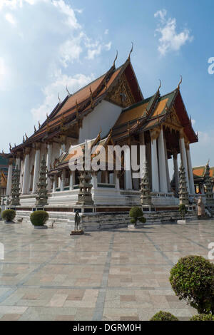 Buddhist temple, Wat Suthat, Bangkok, Thailand, Southeast Asia, Asia Stock Photo