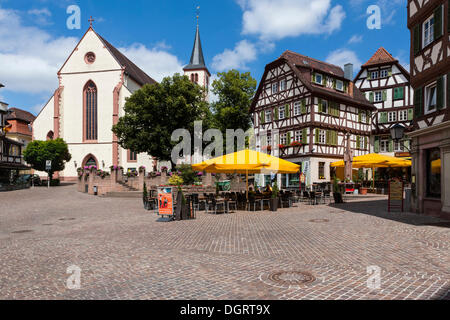 Market square, Mosbach, Odenwald, Rhein-Neckar-Kreis, Baden-Wuerttemberg, PublicGround Stock Photo