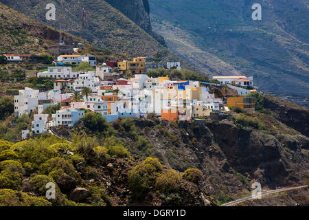 Village of Almáciga in the Anaga Mountains, Macizo de Anaga, Almáciga, Tenerife, Canary Islands, Spain Stock Photo