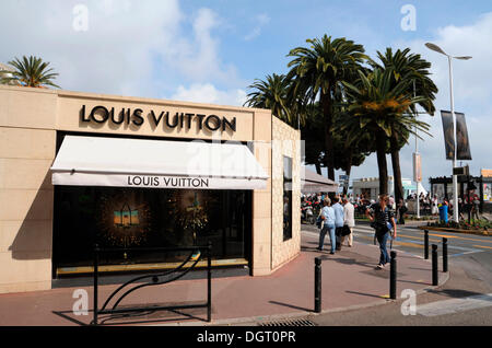 Louis Vuitton store in Cannes, France, Europe Stock Photo