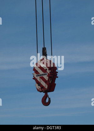 Construction crane hook, UK Stock Photo