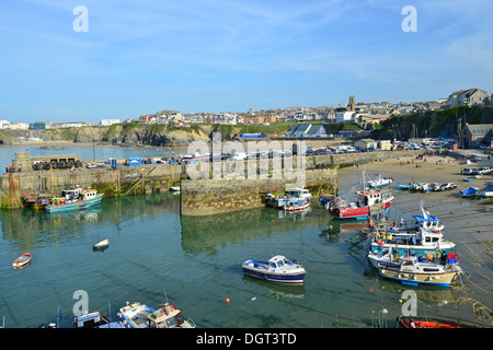 Newquay Harbour, Newquay, Cornwall, England, United Kingdom Stock Photo