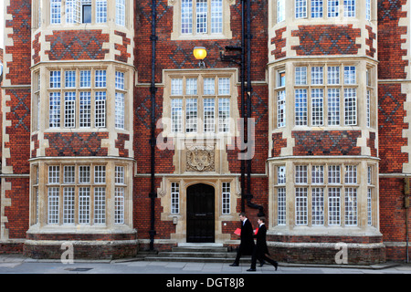 The facade of Eton College, Eton and Windsor towns, Berkshire County, England, Britain UK. Stock Photo