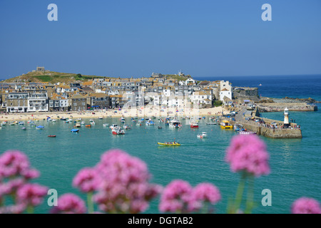 St Ives Harbour, St Ives, Cornwall, England, United Kingdom Stock Photo