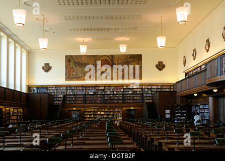 Reading Room, German National Library, Leipzig, Saxony Stock Photo