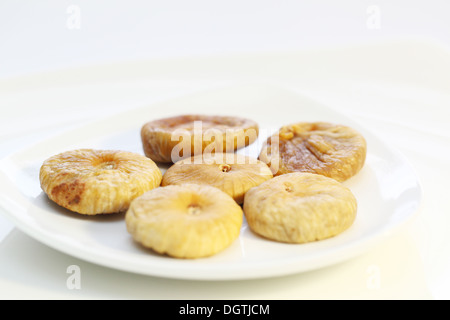 Dried figs isolated on white background Stock Photo