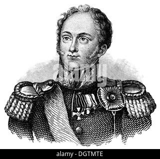 Alexander I of Russia, Alexander the Blessed 1777 - 1825, Emperor of Russia, Stock Photo