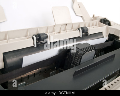 dot matrix printer in function Stock Photo