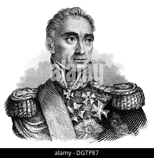 Auguste Frédéric Louis Viesse de Marmont, 1st Duke of Ragusa, 1774 - 1852, a French General, nobleman and Marshal of France Stock Photo