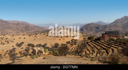 Shots taken on a road trip through the Anti Atlas Mountains to the town of Taroudant, Southern Morocco, North Africa Stock Photo