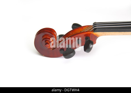 fingerboard violin isolated on white background Stock Photo