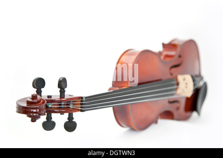 Violin isolated on white background Stock Photo