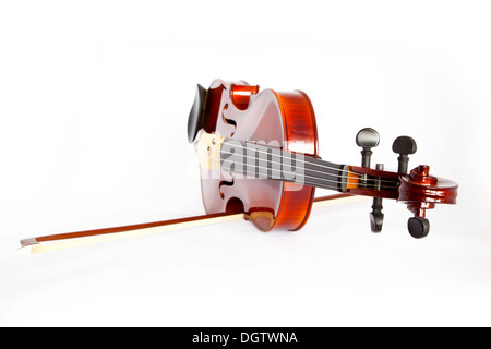 Violin isolated on white background Stock Photo
