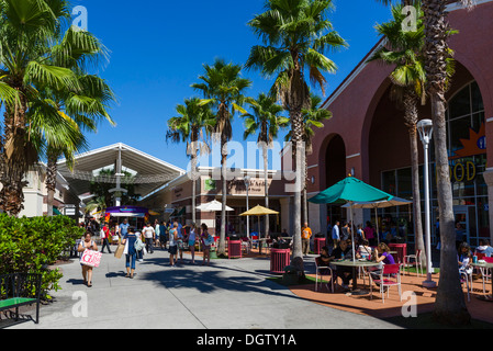 Orlando Premium Outlets Mall outside the Food Court, Vineland Avenue, Lake Buena Vista, Orlando, Central Florida, USA Stock Photo