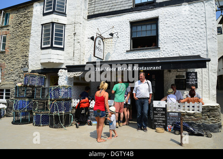 The Mote Bar & Restaurant, Fore Street, Port Isaac, Cornwall, England, United Kingdom Stock Photo