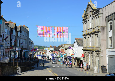 Market Jew Street, Penzance, Cornwall, England, United Kingdom Stock Photo