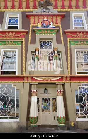 19th century The Egyptian House, Chapel Street, Penzance, Cornwall, England, United Kingdom Stock Photo