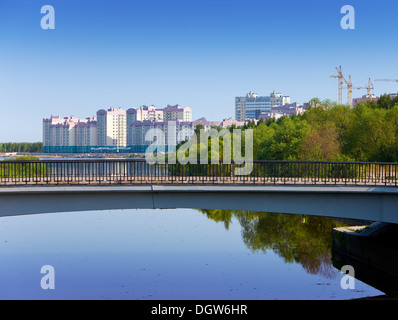 New standard city building. Russia. Stock Photo