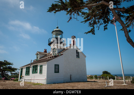 Point Pinos Historic Lighthouse in Monterey California Stock Photo