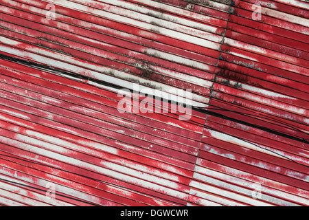 Thailand, Chiang Rai, metal roll-up door Stock Photo