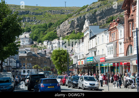 High Street Llandudno North Wales UK Stock Photo