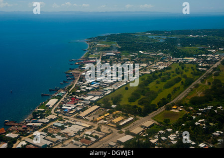 Aerial view, Honiara, Honiara, Honiara City Province, Solomon Islands ...